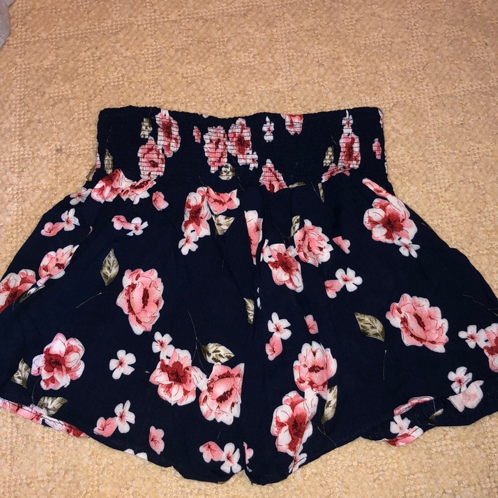 smocked flowy shorts